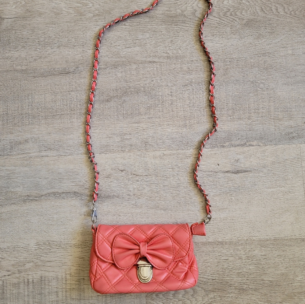 Cute Mini Pink Bow Crossbody Bag